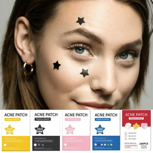 Clear Dot Colorful Acne Patch Set | 360pcs | Invisible Healing | Cute & Effective