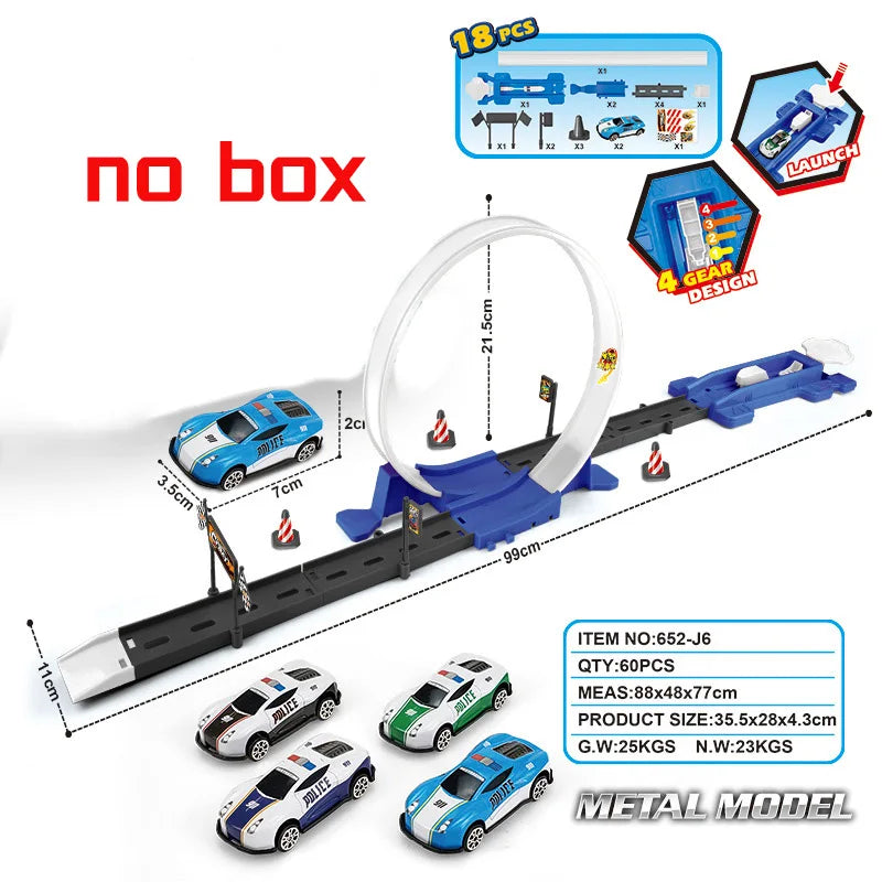 TurboTwist Track Set - StuntSpeed Duo Racers