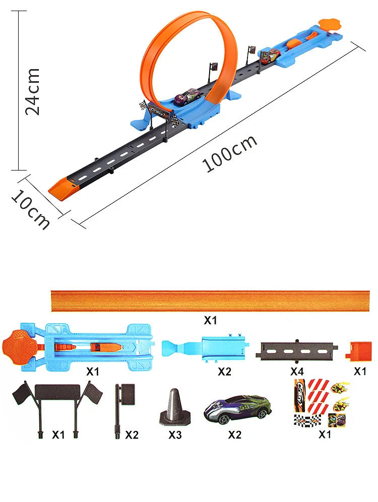 TurboTwist Track Set - StuntSpeed Duo Racers
