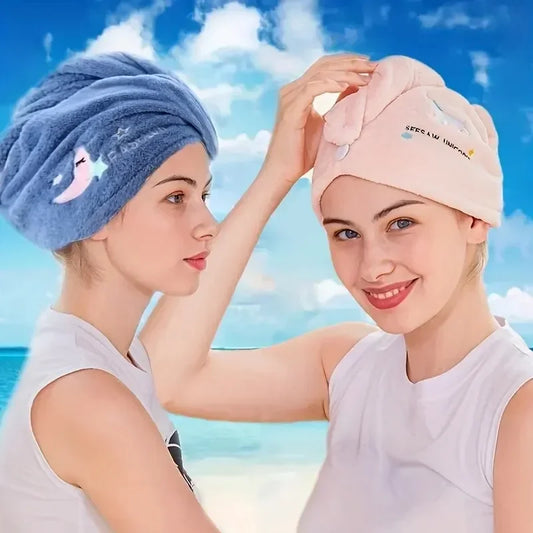 Quick-Dry Hair Wrap - Aqua-Soft Hair Towel