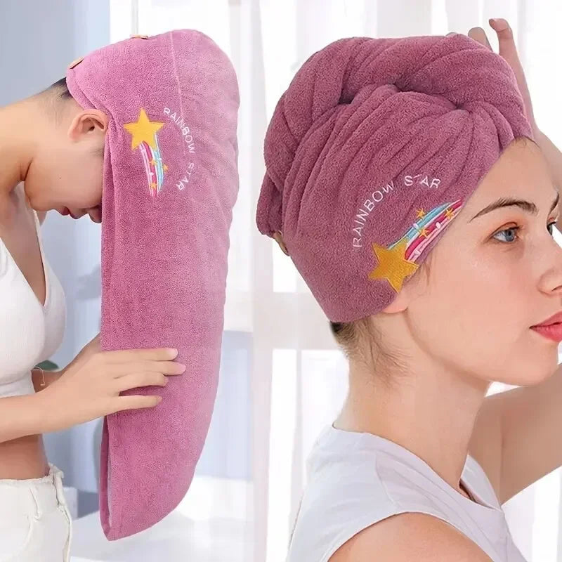 Quick-Dry Hair Wrap - Aqua-Soft Hair Towel