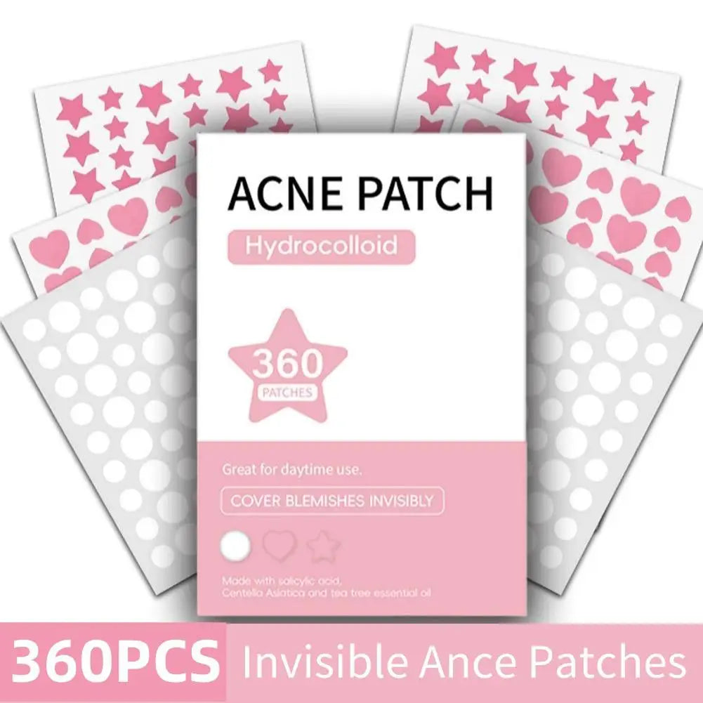 Clear Dot Colorful Acne Patch Set | 360pcs | Invisible Healing | Cute & Effective