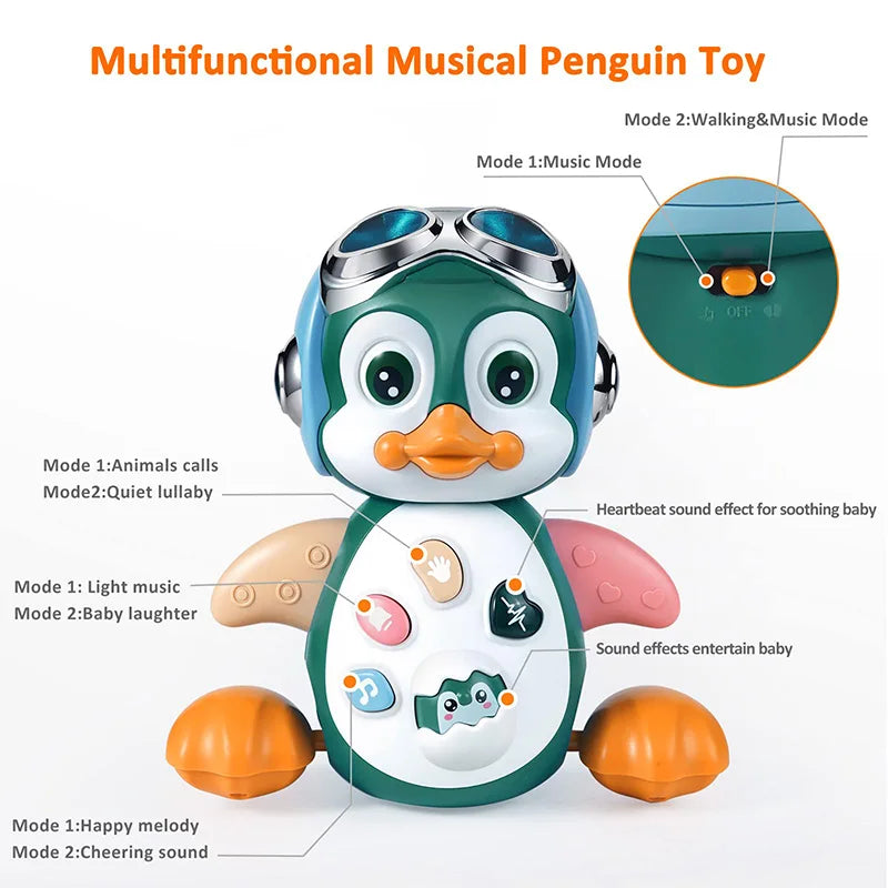 WiggleWaddle™ Musical Penguin Baby Toy