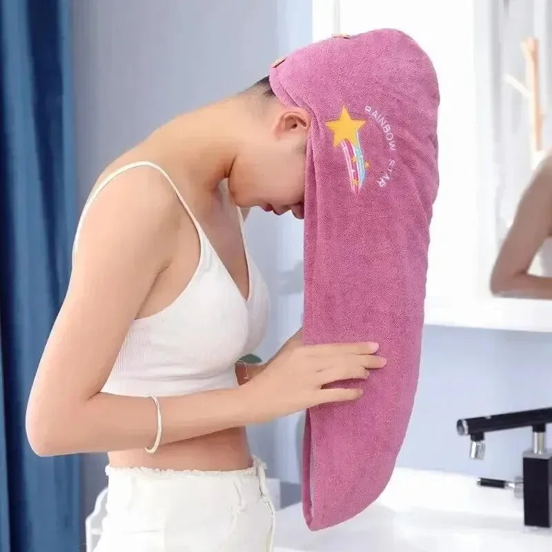 Quick-Dry Hair Wrap - Aqua-Soft Hair Towel