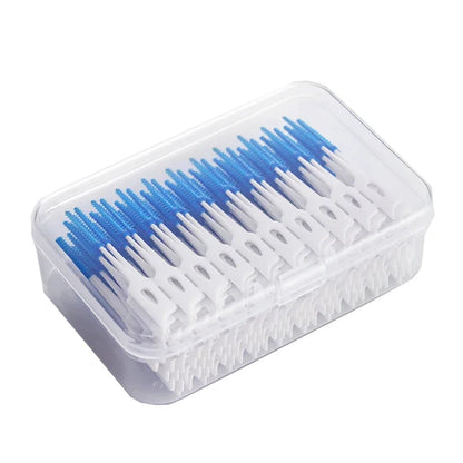 Thread Interdental Brush Picks | 150/200pcs | Gentle Silicone | Deep Oral Cleaning