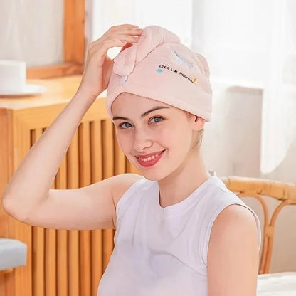 Quick-Dry Hair Wrap - Aqua-Soft Hair Towel